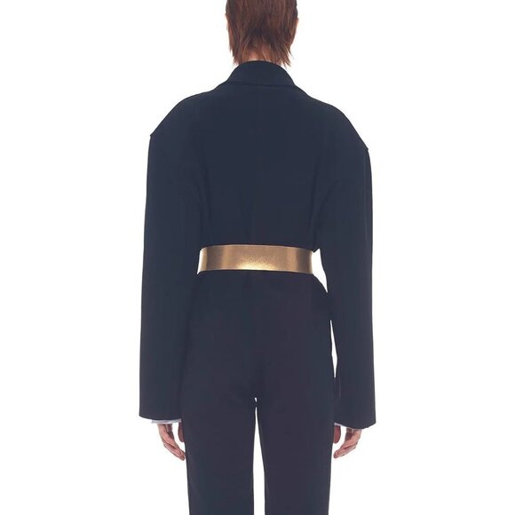 Norma KAMALI SINGLE BREASTED JUMPSUIT BLACK - Picture 6 of 12